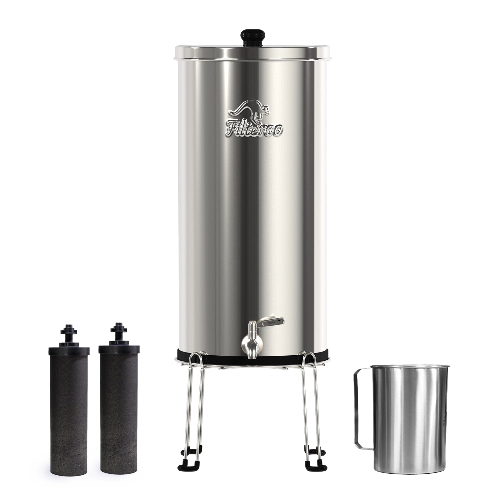 Filteroo® Superoo 5.28 Gallon Stainless Steel Gravity Water Filter
